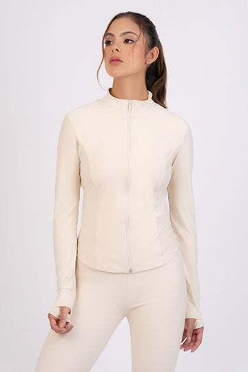 Jacket with complete zipper