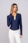 Jacket with complete zipper