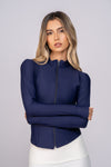 Jacket with complete zipper