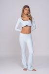 Leggings acampanados de talle alto