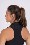 Polo dress with zipper